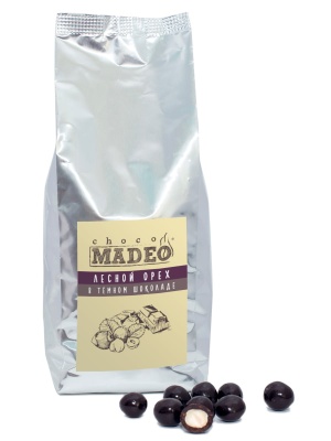 Орехи в тёмном шоколаде с молотым кофе