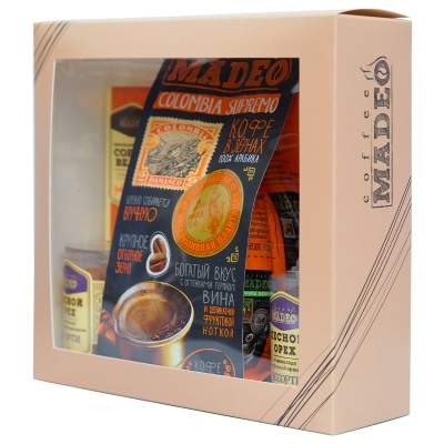 Кофе в зёрнах и сладости