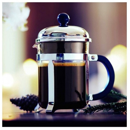 Кофейник с прессом Bodum Chambord 0,35л (металл) Кофейник с прессом Bodum Chambord 0,35л (металл)