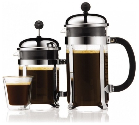 Кофейник с прессом Bodum Chambord 0,35л (металл) Кофейник с прессом Bodum Chambord 0,35л (металл)
