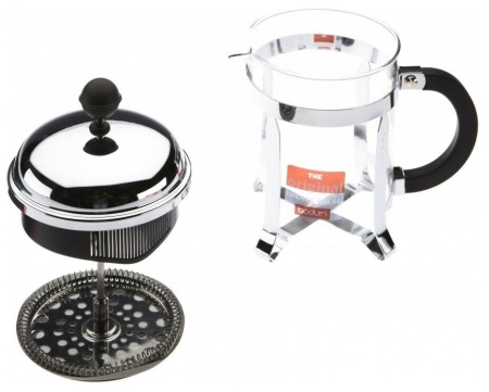 Кофейник с прессом Bodum Chambord 0,35л (металл) Кофейник с прессом Bodum Chambord 0,35л (металл)