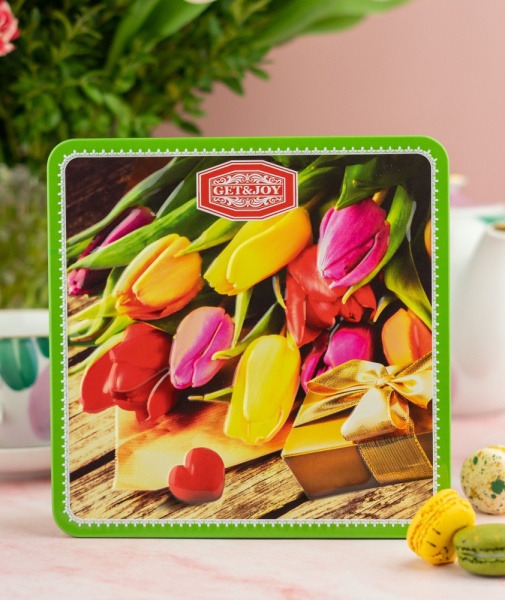 Шкатулка чайная — Тюльпаны Шкатулка чайная — Тюльпаны