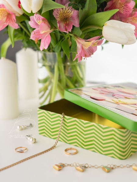 Шкатулка чайная — Тюльпаны Шкатулка чайная — Тюльпаны