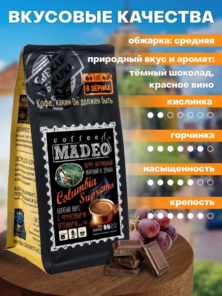 Колумбия Supremo Damasco