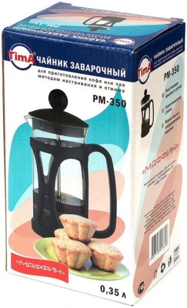 Френч-пресс TIMA Маффин 350/800 мл